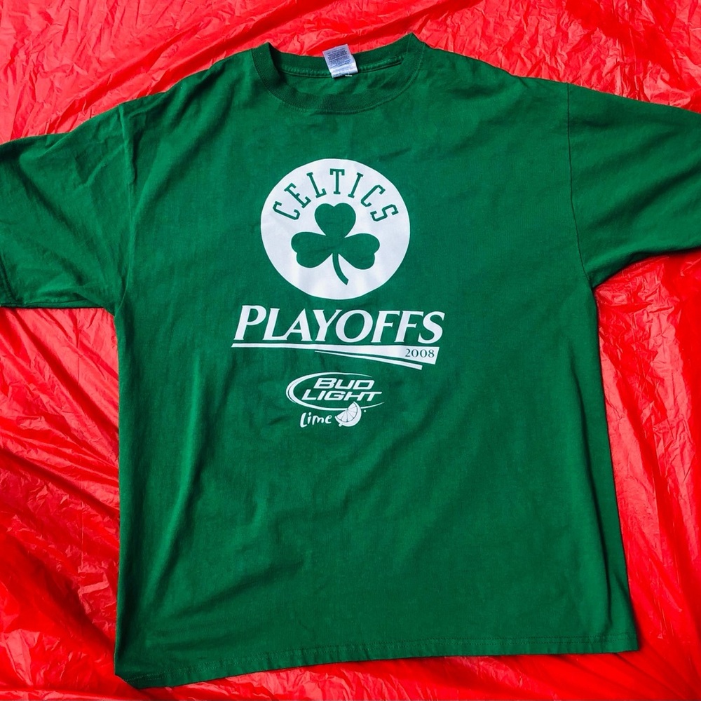 Vintage Celtics Playoffs Green T-Shirt